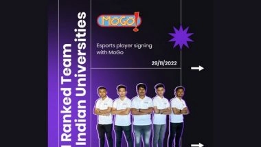 Business News | MoGo ESports Private Limited Signs Winners of MoGo National Championship at a Record Price