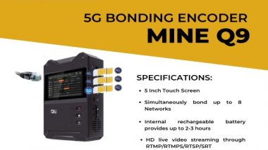 Business News | Sky Wire Broadcast Expands Its Live Streaming Services with Mine - Q9 5G 4K Bonding Encoder