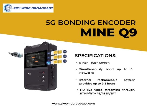 Business News | Sky Wire Broadcast Expands Its Live Streaming Services with Mine - Q9 5G 4K Bonding Encoder