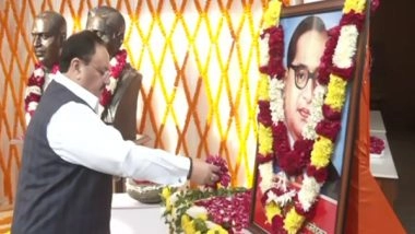 India News | BJP President J P Nadda Pays Tribute to Bhim Rao Ambedkar
