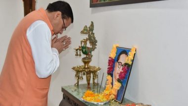 India News | Uttarakhand CM Pushkar Singh Dhami Pays Tribute to Dr BR Ambedkar