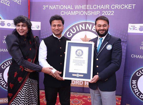 Business News | Narayan Seva Sansthan Bags the Guinness Book of World Records by Hosting World's Largest Wheelchair Cricket Tournament