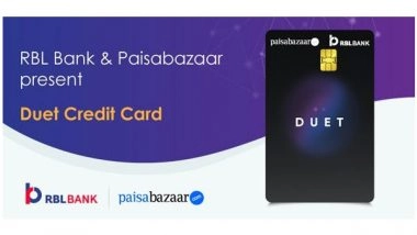 Business News | Paisabazaar, RBL Bank Launch 'Duet Credit Card'