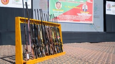 India News | Arunachal Pradesh: Over 2,400 Guns Surrendered Under 'Air Gun Surrender Abhiyan' for Wildlife Conservation