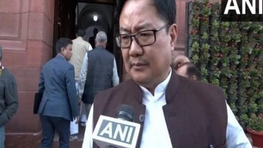 India News | BJP Respects All Institutions of the Country: Kiren Rijiju on Congress' Adjournment Motion Notice