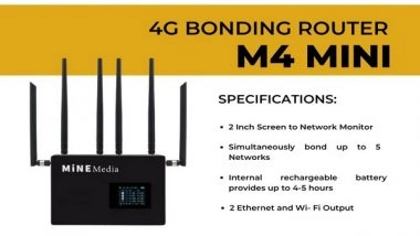 Business News | Create a High-speed Internet Connection with Mine M4 Mini 4G Bonding Router by Sky Wire Broadcast
