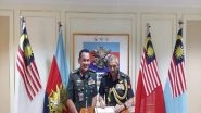 World News | Indian Army Vice Chief Meets Malaysian Army Chief, Discusses Defence Cooperation