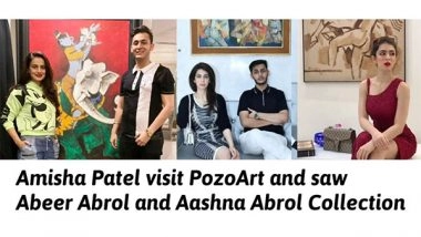 Business News | Amisha Patel Visits PozoArt, a Collection by Abeer Abrol and Aashna Abrol