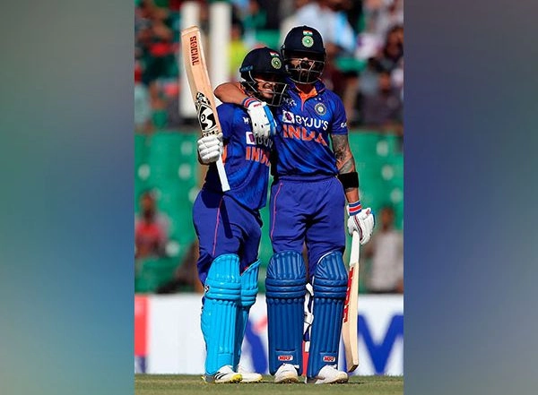 Sports News | Ishan Kishan-Virat Kohli Run-fest Propels India to 409/8 Against Bangladesh