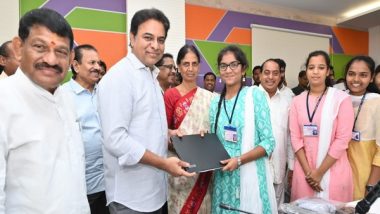 India News | Telangana Minister KTR Distributes Laptops to IIIT Basara Students