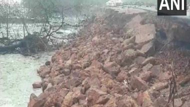 India News | Cyclone Mandous: Kakinada-Uppada Road Damaged in Andhra Pradesh