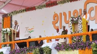 India News | Dhami Extends Best Wishes to Bhupendra Patel on Taking Oath as Gujarat CM