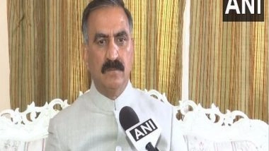 India News | Himachal CM Seeks Report on Tenders in Jal Shakti Dept by BJP Govt in Last 6 Months