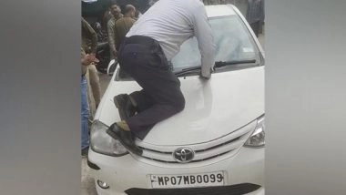 India News | Asked to Stop, Car Driver Hits Traffic Policeman, Carries Him 4 Km on Bonnet in MP's Indore