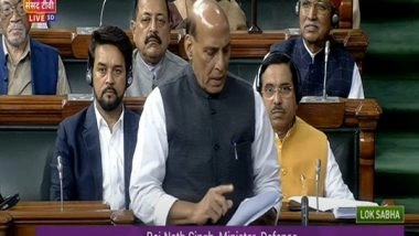 India News | No Death, No Major Injuries to Our Soldiers: Rajnath Singh in Lok Sabha on India-China LAC Clash