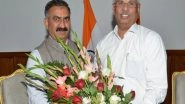 India News | Himachal Pradesh CM Sukhu Pays Courtesy Visit to Governor