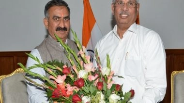 India News | Himachal Pradesh CM Sukhu Pays Courtesy Visit to Governor