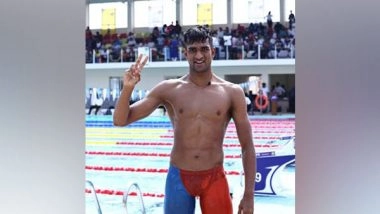 Sports News | Siva Sridhar Outdoes Himself at FINA World Swimming Championships, Creates New National Record