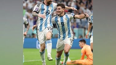 Sports News | FIFA World Cup 2022: Messi, Alvarez Give Argentina 2-0 Lead over Croatia in Half-time