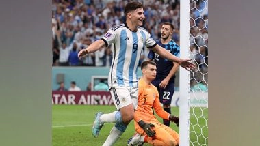 Sports News | FIFA World Cup 2022: Alvarez's Brace, Messi's Goal Help Argentina Beat Croatia 3-0 to Enter Final
