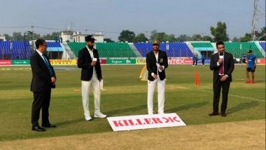 Sports News | India Win Toss, Opt to Bat Against Bangladesh in First Test