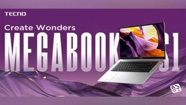 Business News | TECNO Unveils the First Flagship Laptop MEGABOOK S1, Breaking the Boundary with High Performance and Lightest Experience