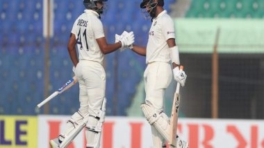 Sports News | BAN Vs IND, 1st Test: Crucial Fifties from Iyer, Pujara Guide India to 278/6 Against Bangladesh (Day One, Stumps)