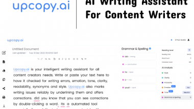 Business News | Cambridge-based Deep-tech Start-up Launches Upcopy.ai Writing Assistant to Make Content Writers' Lives Easy