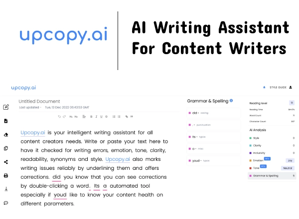 Business News | Cambridge-based Deep-tech Start-up Launches Upcopy.ai Writing Assistant to Make Content Writers' Lives Easy