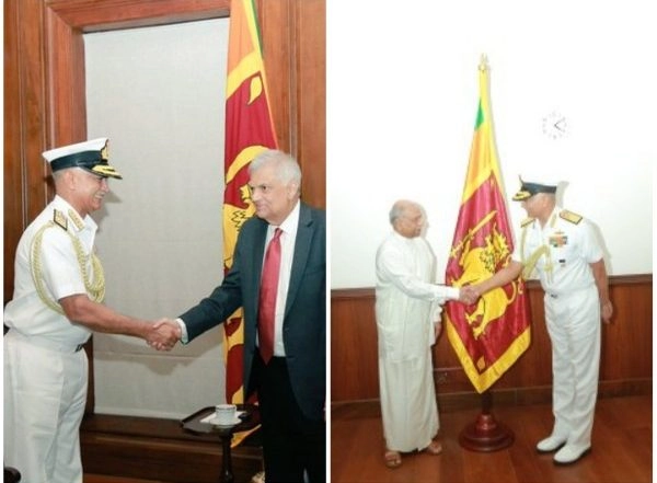 World News | Indian Navy Chief Discusses Defence Cooperation with Sri Lankan PM, President in Colombo