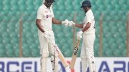 Sports News | BAN Vs IND, 1st Test: Ashwin, Kuldeep Stitch 55-run Stand to Take India to 348/7 (Lunch, Day 1)