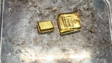 Rajasthan: Gold Worth Over Rs 14 Lakh Recovered From Passenger’s Shoe at Jaipur International Airport (See Pics)