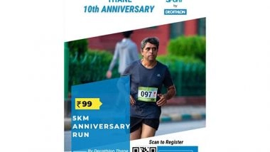 Business News | Decathlon Thane Organizes 5km Anniversary Run to Celebrate 10 Years of Store