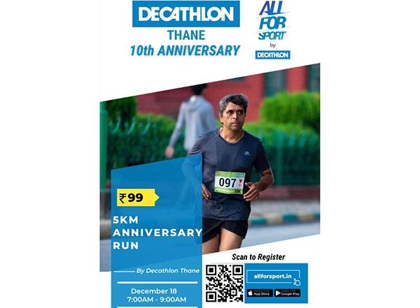 Business News | Decathlon Thane Organizes 5km Anniversary Run to Celebrate 10 Years of Store