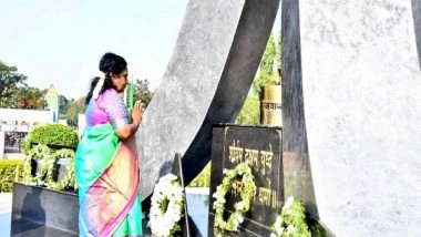 India News | Telangana Governor Dr. Tamilisai Soundararajan Pays Homage to the Martyrs on 'Vijay Diwas'