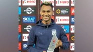 Sports News | Mumbai City FC's Bipin Singh Wins Hero of Month Award for November 2022