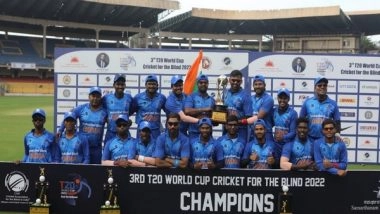 Sports News | Sunil Ramesh, Ajay Kumar Reddy Lead India to Their Hat-trick Blind T20 World Cup Title