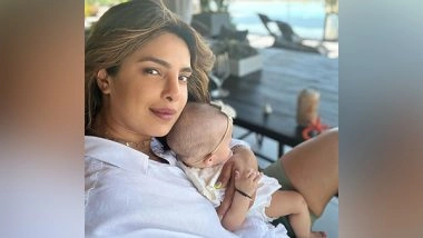 Entertainment News | Check out Cute Picture of Priyanka Chopra with Daughter Malti Marie as They Jet off for Holiday Season