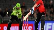 Sports News | BBL: Veteran Finch Hammers Sydney Thunder to Clinch 4 Wicket Win for Melbourne Renegades