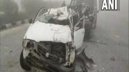 India News | 12 Hurt as 22 Vehicles Collide on Ambala-Saharanpur Highway Due to Low Visibility in Fog
