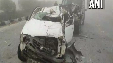 India News | 12 Hurt as 22 Vehicles Collide on Ambala-Saharanpur Highway Due to Low Visibility in Fog