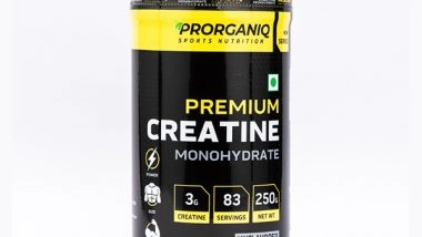Business News | Prorganiq Launched New Range of Creatine Monohydrate Supplement