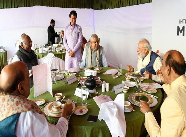 India News | PM Modi, Kharge Enjoy Millet Lunch Together After Congress President's Dog Remark