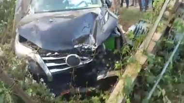 India News | Andhra Pradesh: YSRCP MLA, Family Safe After Meeting with Car Accident Due to Dense Fog