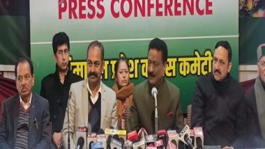 India News | BJP's Concern Not COVID, They Only Want to Stop Rahul Gandhi's Bharat Jodo Yatra: Himachal Congress