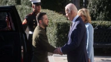 World News | US President Biden Welcomes Ukrainian President Zelenskyy to White House