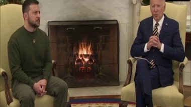 World News | Ukraine-Russia Conflict: Biden Assures Support to Zelenskyy at White House Meeting