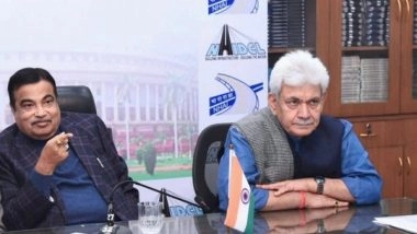 India News | Union Minister Gadkari, Lt Governor Sinha Reviews Progress of Ongoing NH Projects in J-K