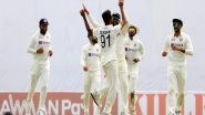 Sports News | BAN Vs IND, 2nd Test: Ashwin, Unadkat Bag Two-wickets; Mominul's Fifty Takes Bangladesh to 184/5 (Tea, Day 1)