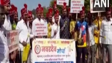 India News | Maharashtra: Bachelors Wearing Sehras Take out Procession to Highlight Gender Imbalance
